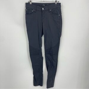prAna Women's Brenna moto Pant COAL gray black size 0